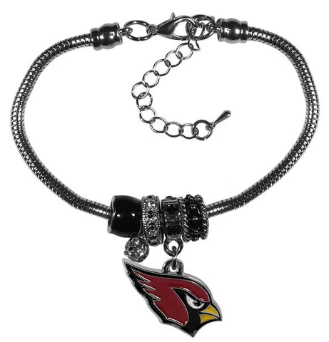Siskiyou NFL Womens Arizona Cardinals Euro Bead Bracelet Cover