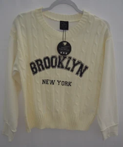 Under Armour Meridian Knit Sweater Women's XXL Brooklyn New York Print - Picture 1 of 11