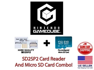 Adaptador de tarjeta micro sd Nintendo GameCube SD2SP2 128 GB Game Cube puerto serie 2 - Imagen 1 de 6
