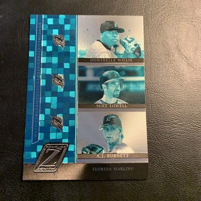 M13 Dontrelle Willis Mike Lowell AJ Burnett 2005 Donruss mosaicos cenith, B38d Foto 1 de 2