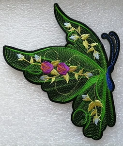 TOPPA - Back Patch ricamata - FARFALLA grande B - Cm. 19 x 19 Iron on - Imagen 1 de 1