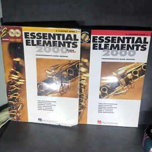 Hal Leonard Essential Elements Bb Clarinet Book Lot 1 And 2 Used Sheet Music See - Picture 1 of 16