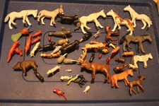 lot Playmobil animaux ferme forêt en vrac 