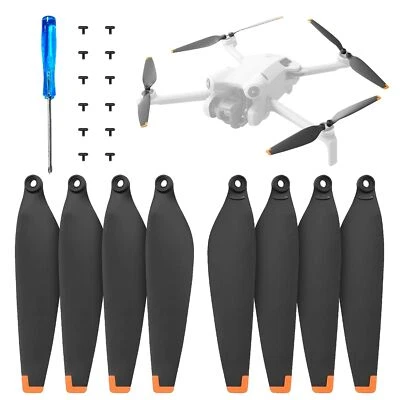 DERAY | Hélice para Drone DJI Mini 4 Pro, Punta de Goma TPU, 8 Piezas / 4 Pares - Imagen 1 de 4