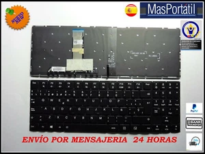 Clavier Espagnol Portable Lenovo Legion Y520-15IKBN Rétro-éclairé Blanc TEC50 - Picture 1 of 1