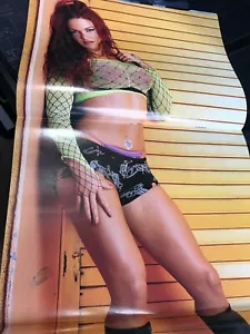 WWF WWE RAW Magazine FEBRUARY 2002 Steve Austin Lita + Lita Poster - Picture 1 of 3