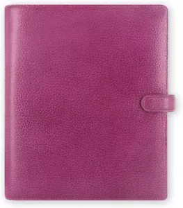 Filofax A5 Finsbury Organiser - Raspberry Leather | Elegant & Functional Planner - Picture 1 of 5