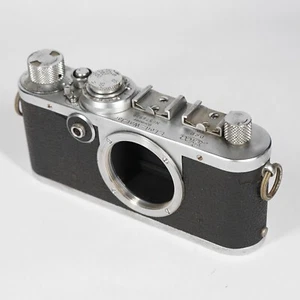 Leitz Wetzlar Leica iF fotocamera pellicola telemetro quadrante rosso solo corpo LTM M39 1953 - Foto 1 di 7