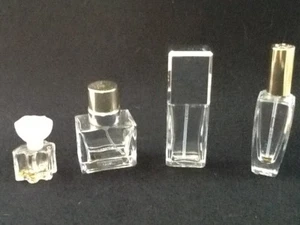 Small Designer Perfume Bottles - Lot of 4 Eternity Red Celine Dion Oscar Empty - Picture 1 of 5