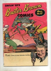 Libro promocional de la Edad de Oro de Buster Brown #17 en muy buen estado + 4,5 ""Rubí del sultán"" 1950 - Imagen 1 de 2