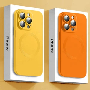 Funda Magsafe para iPhone 16 Pro Max 15 14 13 12 a prueba de golpes cubierta blanda magnética - Imagen 1 de 37