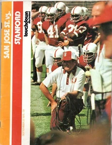 Sep 127 1975 SAN JOSE STATE vs STANFORD College Football Program Book - Picture 1 of 1