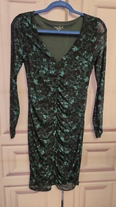 ISABEL By Ingrid & Isabel Maternity Bodycon Dress Women XS Green Long Sleeve NWT - Picture 1 of 3