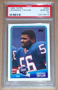 1988 Lawrence Taylor #285 Topps PSA 10 New York Giants - Picture 1 of 2