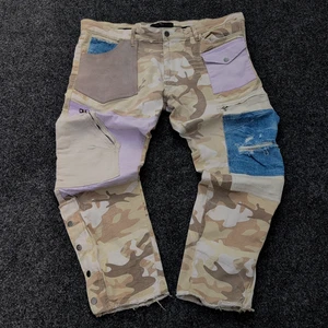 Pantalones de mezclilla holgados Jordan Craig de colección para hombre 42x32 camuflados retazos edición Legacy Jean - Imagen 1 de 15
