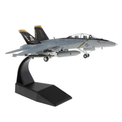 1/100 scala F/A-18 Strike Fighter Aereo Display Modello Militare con il - Immagine 1 di 4