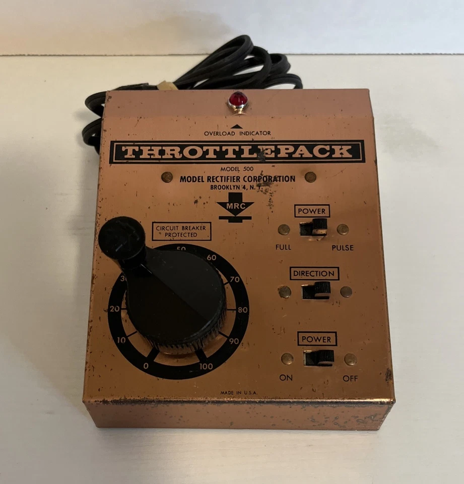 MRC #500 Throttle Pack DC Power Pack Transformer w/ Pulse Power   - Image 1 of 3