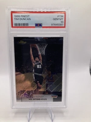 1999-00 Topps Finest - Tim Duncan #134 PSA 10 - Изображение 1 из 2