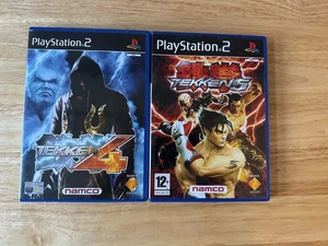 Tekken 4 And Tekken 5 Playstation 2 Bundle Black Label Complete - Picture 1 of 15