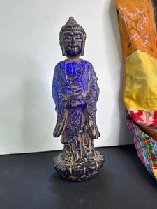 Old Chinese Blue Amber Buddha - Bild 1 von 24