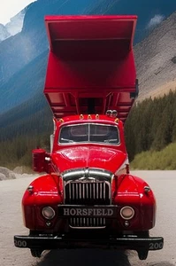 First Gear 1/34 1960 Red Dump Truck/ Model B-61 - Picture 1 of 12