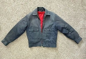 1970s Vintage Lee Chetopa Twill Work Jacket, Gray, Size M - Picture 1 of 9