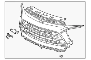 Genuine GM Grille Assembly 42797388 - Picture 1 of 4