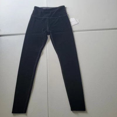 Beyond Yoga Leggings Womens Medium Black Velvet High Waist Midi Pants - Image 1 of 4