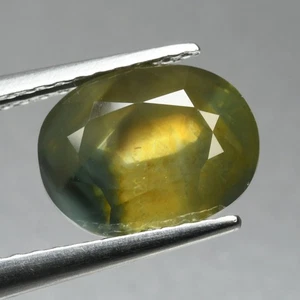 3.18 Ct Pretty Oval Cut 9.1 x 7.1 MM 100% Natural Blue Green Australian Sapphire - Picture 1 of 5