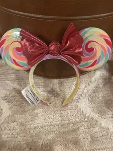 Disney Parks Candy Sweet Treat Swirl Lutscher Minnie Maus Ohren Stirnband - Bild 1 von 2
