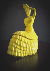 Keksdose Fiesta Sonnenblumengelb Dancing Lady - Bild 1 von 5