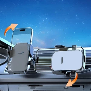 Support Téléphone Voiture avec Bras Clip Forte Parfait pour Appareils GPS et S - Photo 1 sur 15