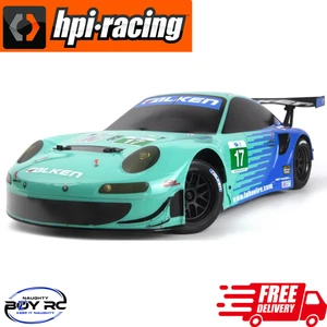 HPI Sport 3 Porsche 911 GT3 RSR Falken Flux Brushless 1/10 4wd RC Car Racing ARR - Picture 1 of 14