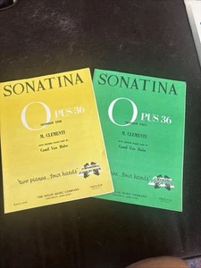 Sonatina Opus 36 Number 1 And 2 by M. Clementi sheet music - Picture 1 of 3