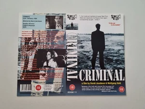 Criminal VHS Tape promo promotional UK slick Screen Edge - Picture 1 of 1