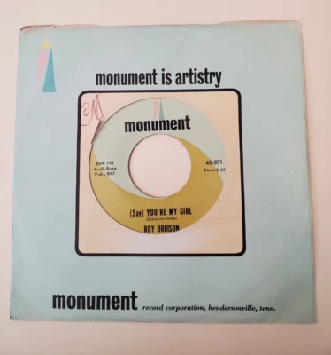 Roy Orbison SAY YOU'RE MY GIRL / SLEEPY HOLLOW (R&R 45) #891 PLAYS VG++ NO NOISE - Image 1 of 4