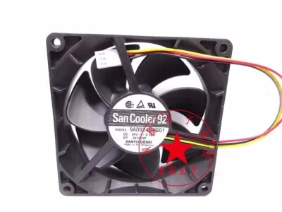 1PC Sanyo 9A0924G4D01 9225 24V 0.19A 9025 9CM inverter cooling fan - Image 1 of 3