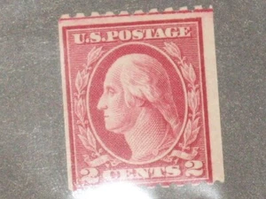 Estampilla de Estados Unidos Scott #488, MintLH 2 centavos, Washington, XF, Carmine, - Imagen 1 de 1