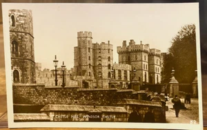 Reino Unido RPPC Postal CASTLE HILL Torres Castillo de Windsor Berkshire Inglaterra Foto Real - Imagen 1 de 2