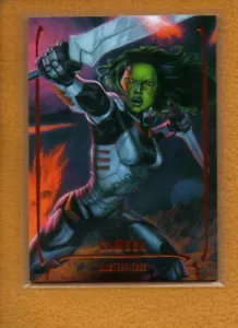Gamora 2024 Obras Maestras de Cubierta Superior Nahuel Grego Legendario Lámina Naranja #49/99 - Imagen 1 de 2