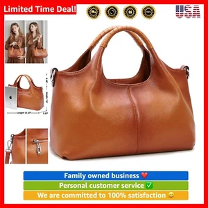 Genuine Leather Shoulder Bags Purses and Handbags for Women Satchel Designer ... - Picture 1 of 7