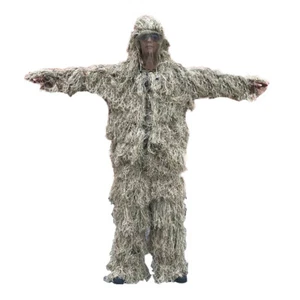 Camouflage Ghillie Suit Yowie Sniper Tactical Clothes Camo Pants Jacket Hunting - Picture 1 of 36