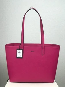 NWT DKNY BRYANT PARK Raspberry PINK TOTE SHOULDER BAG PURSE LARGE NWT MSRP $198 - Picture 1 of 9