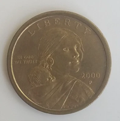 2000 D USA SACAGAWEA $1 ONE DOLLAR COIN - Image 1 of 4