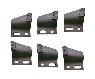 3RH + 3LH Cupped Trenching Teeth 136024 & 136025, fits 1.65", 1.75" Pitch - Image 1 of 3