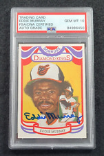 1983 EDDIE MURRAY Signed Donruss Diamond Kings Baseball Card-HOF-PSA 10 Auto