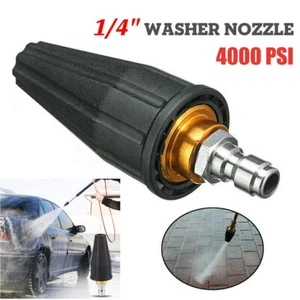 4000PSI Universal Turbo High Pressure Washer Nozzle 1/4" Quick Connect 4.0 GPM - Picture 1 of 12