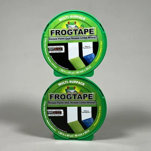 2-PK SHURTAPE FROGTAPE Multi-Surface Masking Tape Green 1.88 in x 60 yd 334726 ( - Picture 1 of 8
