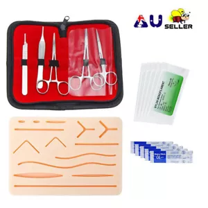Complete Suture Practice Kit Medical Students Vet Surgical Knots Surgical Tools - Picture 1 of 13