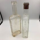 Collectible glass bottle JAGENDORF OSTERR The First World War period 2 pcs